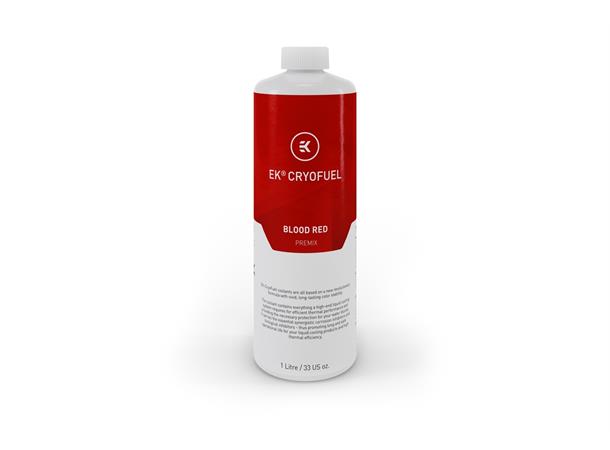 EK-CryoFuel Blood Red (Premix 1000mL) Til vannkjøling
