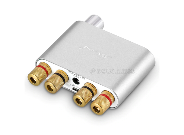 Nobsound NS-10G Amp, 2x50W (TPA3116) BT5.0, USB, MiniJack -> 2x speaker, sølv