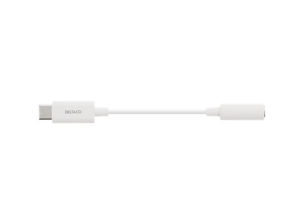 USB-C to 3.5 mm adapter, stereo, active 11 cm, white