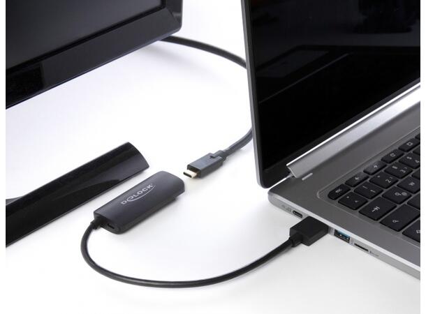 Delock HDMI hann -> USB-C (DP alt.mode) (USB-strøm), UHD 4K@60Hz, DP Alt Mode