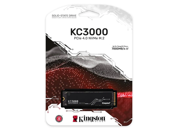 Kingston KC3000 M.2 NVMe 2TB PCIe 4.0, 7000/7000 MB/s R/W