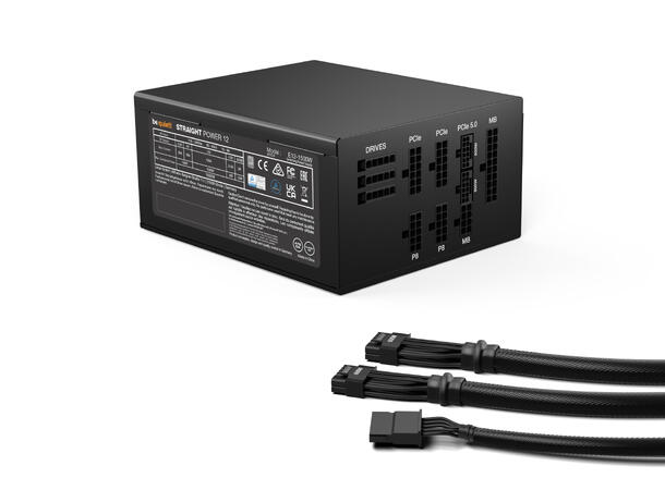 be quiet! Straight Power 12 Plat 1200W ATX 3.0, PCIe 5.0, Modulær, 80PLUS® Plat