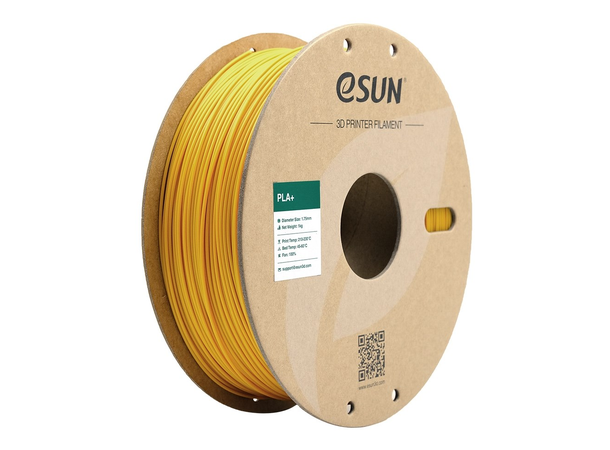 eSUN PLA+ 1.75mm - Gul Vekt filament: 1kg