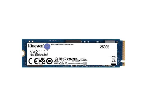 Kingston NV2 NVMe M.2 250GB PCIe 4.0, 3,000/1,300MB/s