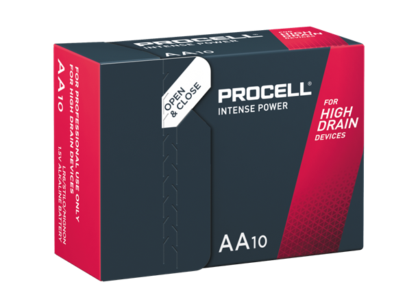 Procell Alkaline Intense AA - 10stk - perfekt for Airthings-enheter o.l.