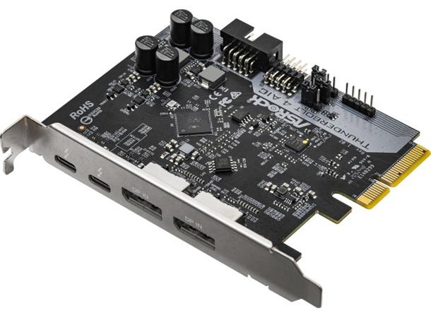 ASRock Thunderbolt 4 AIC 2x TB4, 2x DP 1.4, PCIe 3.0x4