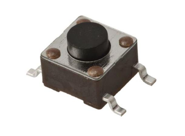 Black Button Tactile Switch (20-pakning) SPST-NO 0.05 A@ 12 V dc 1.4mm