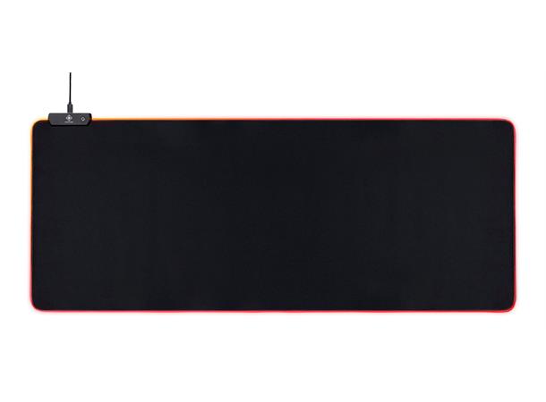 Deltaco RGB Mousepad, 96x30cm 3xRGB modes, 5xStatical modes, black