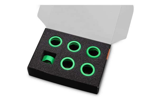 EK-Quantum Torque Compression Ring 6-Pk HDC 16, Grønn, 6-pk, til rør