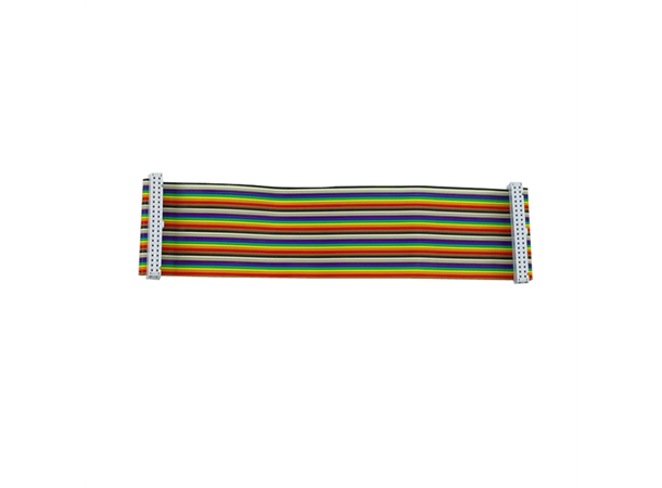 GPIO Ribbon Kabel (40 pins F/F) 20cm 20cm, Hunn-Hunn, for Pi'er med 40 pin