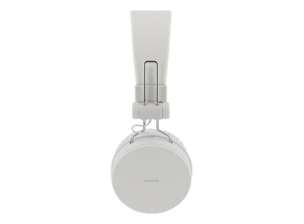 STREETZ sammenleggbart Bluetooth-headset Behagelig, lukket headset, hvit