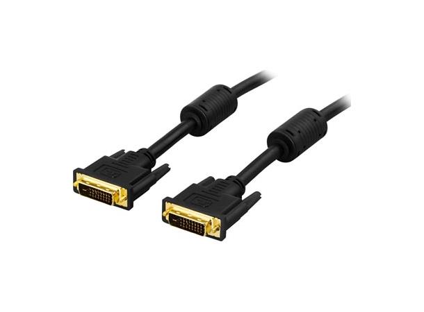Skjermkabel DVI-I Dual Link M/M 2m 2m, digitale og analoge signaler