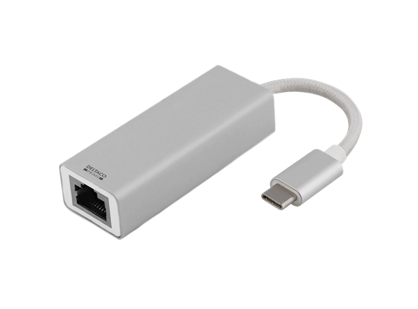 USB-C (3.1) -> GbLAN Prime Adapter 10/100/1000Mbps, Mac/Windows/Linux