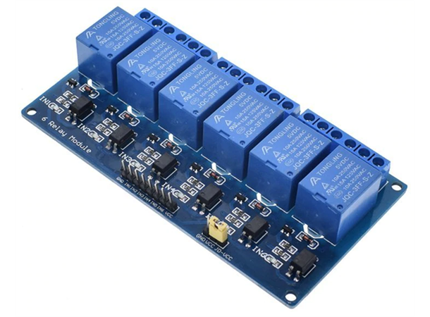 5V 6-Channel Relay Module Shield Relay output maximum DC30V 10A