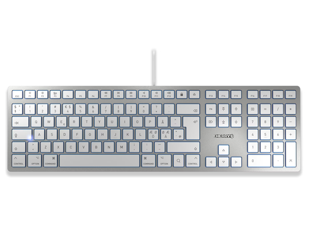Cherry KC 6000 Slim keyboard for Mac nordisk, USB, kompakt, Mac quick acesss
