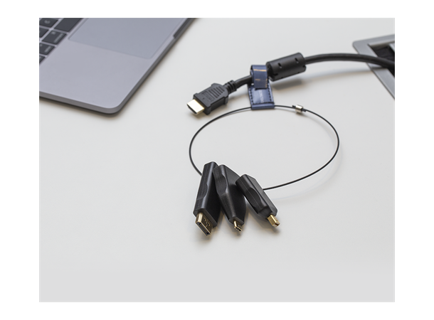 D.O. HDMI Adapter Ring (3 pcs) fra mDP, DP & USB-C til HDMI