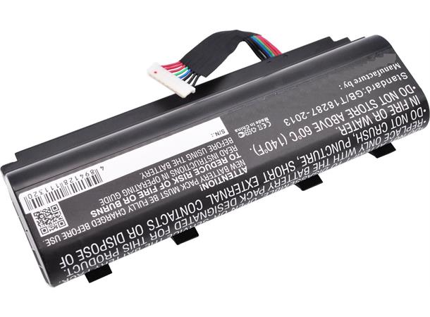 Erstatningsbatteri til Asus G751J etc 78Wh 8Cells Li-ion 15V 5.2Ah Black