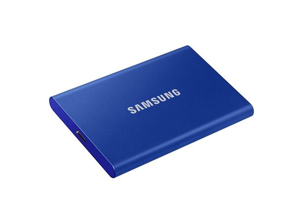 Samsung T7 1TB Indigo Blue portable SSD USB 3.2 Gen.2 , opp til 1050/1000MB/s