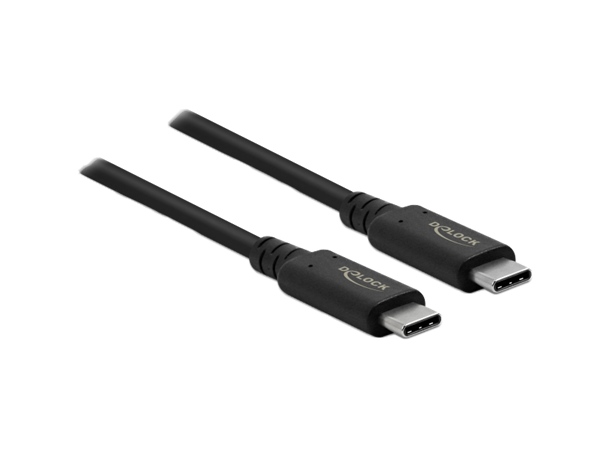 USB4™ 20 Gbps Coaxial kabel 2m, svart