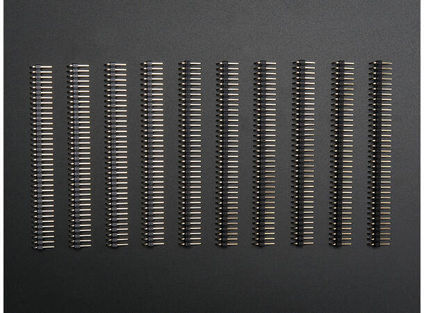 Break-away 0.1" 36-pin strip male header (10 pieces) - right angle