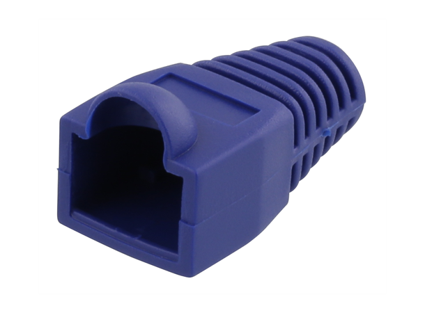 Bruddbeskyttelse for RJ45, 20stk blå - for kabel som er max Ø 5,6mm