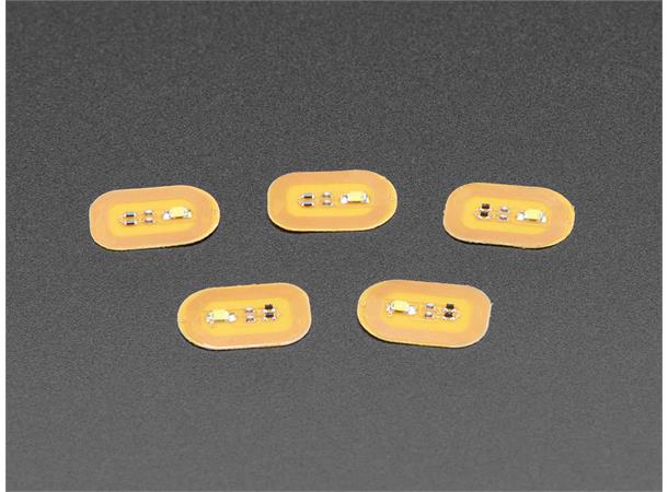 RFID/NFC Nail Stickers with White LEDs 5 pack