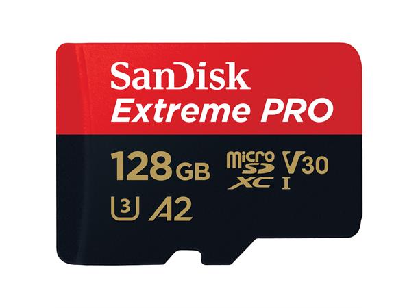 SANDISK Extreme Pro microSDXC 128GB A2/V30/UHS-I U3, 170/90MB/s