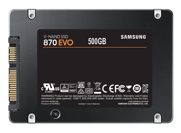 Samsung 870 EVO 250GB SSD SATA 3.0, 2.5'' 560/530 les/skriv
