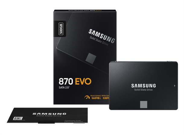 Samsung 870 EVO 250GB SSD SATA 3.0, 2.5'' 560/530 les/skriv
