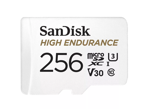 Sandisk High Endurance microSDXC 256GB Videoklasse V30, UHS-I U3, klasse10