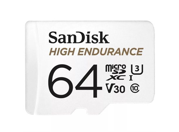 Sandisk High Endurance microSDXC 64GB Videoklasse V30, UHS-I U3, klasse10