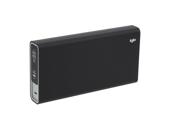 iiglo Powerbank 10000 mAh, QuickCharge 3 PD 18W, 36 Wh, USB-C Power Delivery