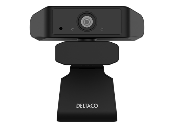 Deltaco 2k Webkamera 3.6MP CMOS, 2460x1440, 30fps, mikrofon