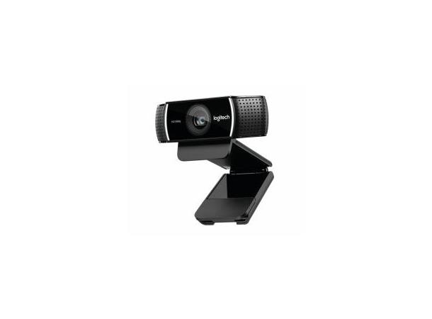 Logitech C922 Pro Stream Webkamera 1080p H.264, streaming, opptak, autofokus
