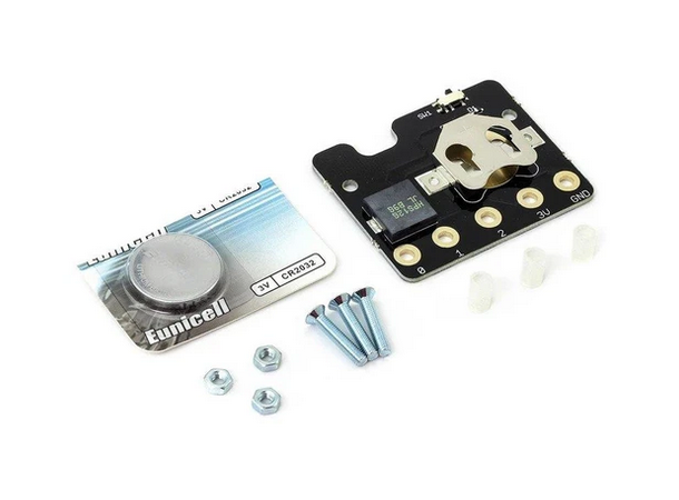 MI:power brett for micro:bit buzzer, 3V knappcellebatteri