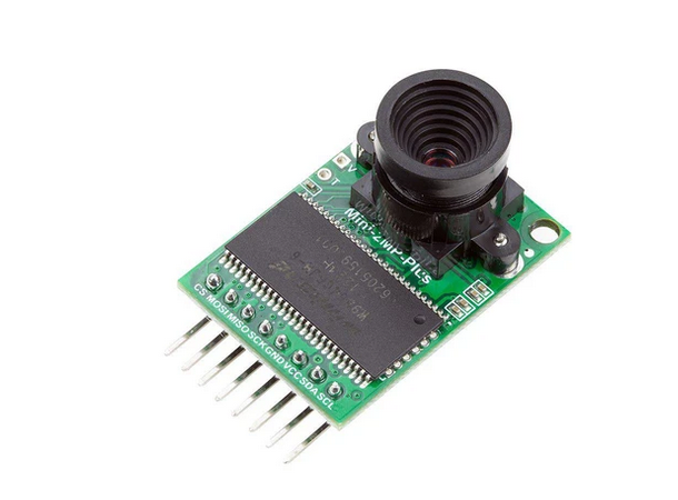 Mini 2MP SPI kamera modul for Pi Pico, med GPIO.