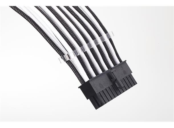 Phanteks Extension Cable Combo Pack 24P/8P/8V/8V, 500mm, svart/hvit
