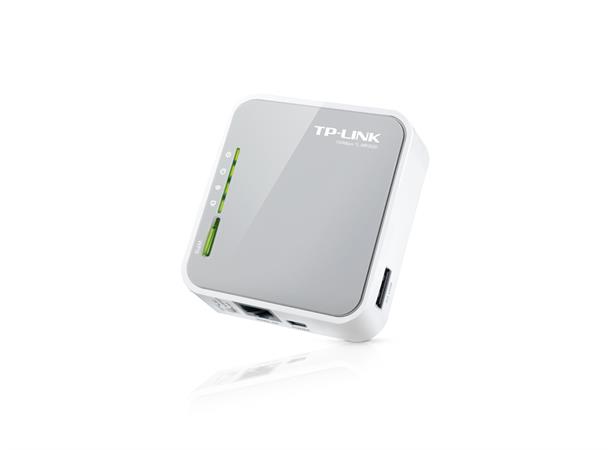 TP-LINK TL-MR3020 3G/4G trådløs ruter USB-powered, støtter 3G/4G USB modem