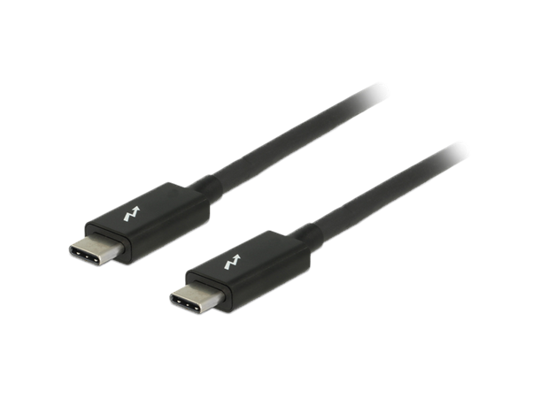 Thunderbolt 3 (40Gbps) USB-C kabel, 0,5m 0,5m, Supports dual monitors at 5K@60Hz