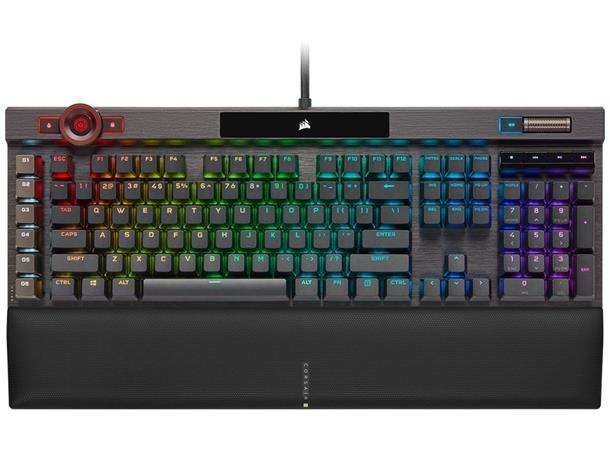 Corsair K100 RGB gamingtastatur USB, nordisk-layout, Cherry MX Speed