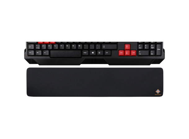 DELTACO håndleddsstøtte for tastatur 440x95x18mm, passer for høye tastatur