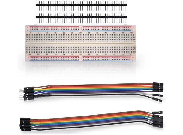 Elektronikk Komponentsett - 384 deler LEDs, motstand, kondensator, breadboard