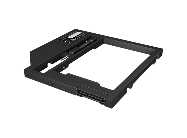 ICY BOX 2.5" HDD/SSD DVD bay adapter SSD/SATA-adapter for slimCD/DVD-plass