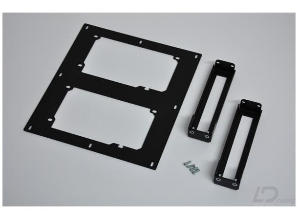 LD Cooling - Dual PSU Plate - Black DUAL PSU (POWER SUPPLIES) PLATE