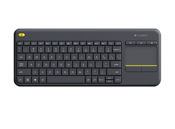 Logitech K400 Plus Trådløst Tastatur unifying, Touchpad, nordisk layout