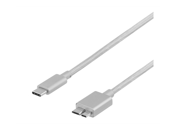 USB-C hann - USB 3.1 Micro-B, 1m 1m, USB 3.1 (5Gbit/s), USB PD, 60W