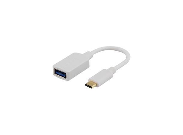 USB-C hann USB-A hunn overgang 15cm hvit Gen 1 hvit (USB3.0)