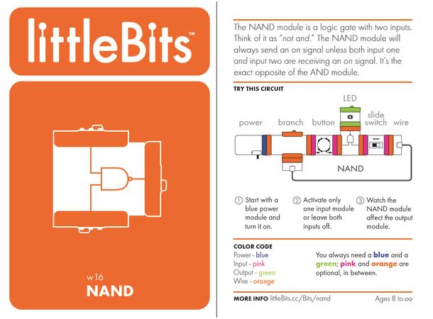 littleBits NOR "on only if both input are off"