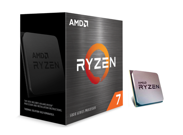 AMD Ryzen 7 5800X Prosessor AM4, 8 kjerner/16 tråder, 3.8/4.7Ghz