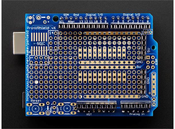 Adafruit Proto Shield for Arduino Kit Stackable Versjon R3